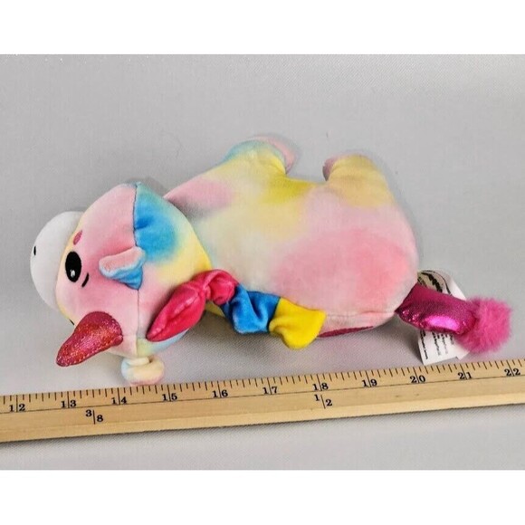 Megan Plays Mystery Plush Unicorn Series 2 Tye Dye Unicorn Soft Toy 6–14″ - Picture 3 of 7